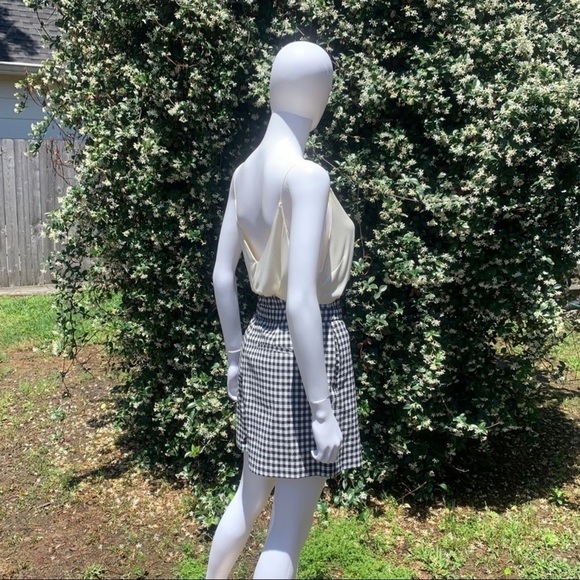 💋NWT Rag & Bone Retro Paper Bag Waist Tailored Gingham Shorts - Picture 12 of 15